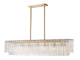 Linear/Island 4 Light + by Z-Lite ( 224 | 1943-53L-MGLD Glacier ) 