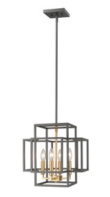 Foyer/Hall Lanterns Open Frame by Z-Lite ( 224 | 454-14BRZ-OBR Titania ) 