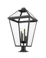 Exterior Post/Pier Head by Z-Lite ( 224 | 579PHXLXR-533PM-BK Talbot ) 