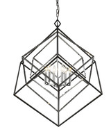 Foyer/Hall Lanterns Open Frame by Z-Lite ( 224 | 457-6CH-MB Euclid ) 