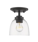 Semi-Flush Mts. Glass Down by Z-Lite ( 224 | 460F1-BRZ Ashton ) 