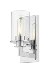 Sconces Single Glass by Z-Lite ( 224 | 462-1S-CH Savannah ) 