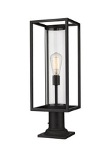 Exterior Post/Pier Head by Z-Lite ( 224 | 584PHMR-533PM-BK Dunbroch ) 