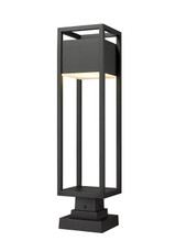 Exterior Post/Pier Head by Z-Lite ( 224 | 585PHBS-SQPM-BK-LED Barwick ) 