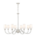 Large Chandeliers Candle by Z-Lite ( 224 | 1950-8BN Katerina ) 