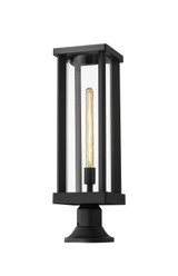 Exterior Post/Pier Head by Z-Lite ( 224 | 586PHBR-553PM-BK Glenwood ) 