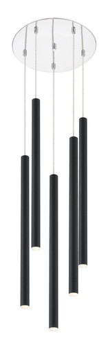 Mini Chandeliers Multi-Port/Cascade by Z-Lite ( 224 | 917MP24-MB-LED-5RCH Forest ) 