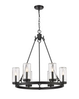 Exterior Chandeliers by Z-Lite ( 224 | 589-6BK Marlow ) 