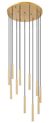 Mid. Chandeliers Multi-Port/Cascade by Z-Lite ( 224 | 919MP12-11R-MGLD-LED Forest ) 