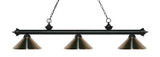 Linear/Island 3 Light Bar by Z-Lite ( 224 | 200-3MB-MBN Riviera ) 