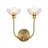 Sconces Double Glass by Alora ( 452 | WV515212BGCL Sylvia ) 