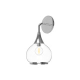 Sconces Single Glass by Alora ( 452 | WV524006CHCL Hazel ) 