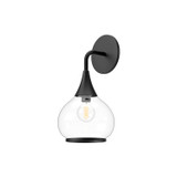 Sconces Single Glass by Alora ( 452 | WV524006MBCL Hazel ) 