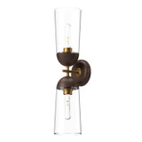 Sconces Double Glass by Alora ( 452 | WV542226AGWT Emil ) 