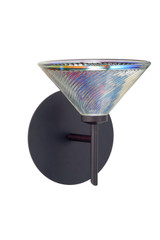 Sconces Single Glass by Besa ( 74 | 1SW-550493-BR Kona ) 