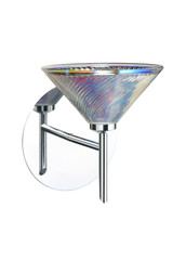 Sconces Single Glass by Besa ( 74 | 1SW-550493-CR Kona ) 