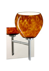 Sconces Single Glass by Besa ( 74 | 1SW-560518-CR-SQ Tay Tay ) 