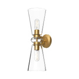 Sconces Double Glass by Alora ( 452 | WV570221BGCL Salem ) 