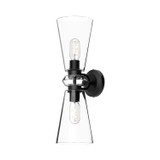 Sconces Double Glass by Alora ( 452 | WV570221MBCL Salem ) 
