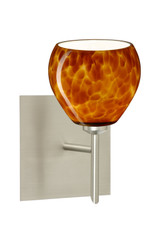 Sconces Single Glass by Besa ( 74 | 1SW-560518-SN-SQ Tay Tay ) 