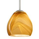Mini Pendants Glass Down by Besa ( 74 | 1BC-4122HN-MED-SN Besa Bolla Pendant ) 