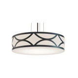 Pendants Drum Shade by AFX Lighting ( 162 | LAKP24LAJUDBK Lake ) 