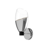 Sconces Single Glass by Alora ( 452 | WV587105CHCL Capri ) 