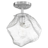 Semi-Flush Mts. Glass Down by Access ( 18 | 63125LEDDLP-MSS/CLR Boulder ) 