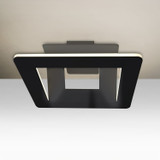 Semi-Flush Mts. Ring Shade/Halo by Besa ( 74 | MATRIX-LED-BK Besa Matrix Flush Mount ) 