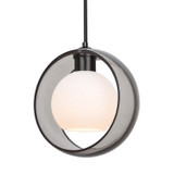 Mini Pendants Glass Down by Besa ( 74 | 1JT-MANASM-BK Besa Mana Pendant ) 
