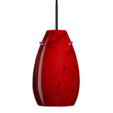 Mini Pendants Glass Down by Besa ( 74 | 1JT-4126MA-LED-BK Besa Pera 9 Pendant ) 