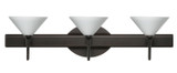 Bathroom Fixtures Three Lights by Besa ( 74 | 3SW-117607-BR Kona ) 