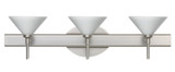 Bathroom Fixtures Three Lights by Besa ( 74 | 3SW-117607-SN Kona ) 