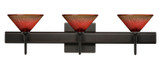Bathroom Fixtures Three Lights by Besa ( 74 | 3SW-117681-BR-SQ Kona ) 