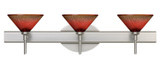 Bathroom Fixtures Three Lights by Besa ( 74 | 3SW-117681-SN Kona ) 