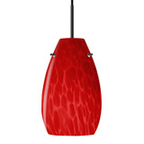 Mini Pendants Glass Down by Besa ( 74 | 1JT-4126RC-LED-BK Besa Pera 9 Pendant ) 