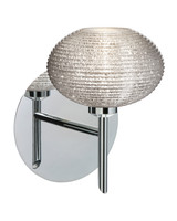 Sconces Single Glass by Besa ( 74 | 1SW-5612GL-CR Lasso ) 