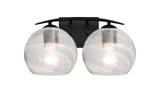 Bathroom Fixtures Two Lights by Besa ( 74 | 2WC-JILLYCL-EDIL-BK Besa Jilly Vanity ) 