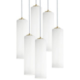 Mid. Chandeliers Multi-Port/Cascade by AFX Lighting ( 162 | LEOP0412MBLBRND6 Leo ) 