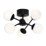 Semi-Flush Mts. Glass Down by AFX Lighting ( 162 | PRLC16L30D1BK Pearl ) 