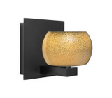 Sconces Single Glass by Besa ( 74 | 1WF-KENOGD-BK Besa Keno Vanity ) 