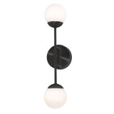 Sconces Double Glass by AFX Lighting ( 162 | PRLS0418L30D1BK Pearl ) 