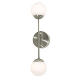 Sconces Double Glass by AFX Lighting ( 162 | PRLS0418L30D1SN Pearl ) 
