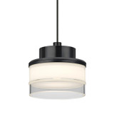 Mini Pendants Glass Down by Besa ( 74 | 1XT-PIVOTCL-LED-BK Besa Pivot Pendant ) 
