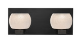 Bathroom Fixtures Two Lights by Besa ( 74 | 2WF-KENOWH-BK Besa Keno Vanity ) 