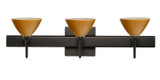 Bathroom Fixtures Three Lights by Besa ( 74 | 3SW-1743OK-BR-SQ Domi ) 