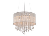 Flush Mounts Drum Shade by Avenue Lighting ( 192 | HF1500-SLV Beverly Dr. ) 