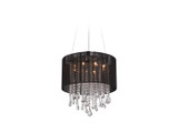Mini Chandeliers Drum Shade by Avenue Lighting ( 192 | HF1501-BLK Beverly Dr. ) 