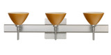 Bathroom Fixtures Three Lights by Besa ( 74 | 3SW-1743OK-SN-SQ Domi ) 