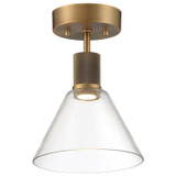 Sconces Single Glass by Access ( 18 | 63146LEDD-ABB/CLR Port Nine Martini ) 
